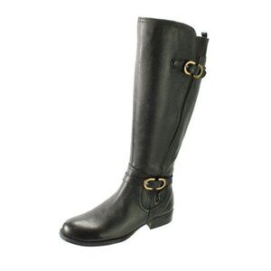 Naturalizer Boots 9 M Jennings Knee High WC Wide Calf N5 Comfort Black Buckle